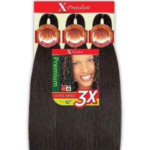 Outre Braids X-Pression Kanekaion 3X Pre Stretched Braid 42" (5-Pack, 33)